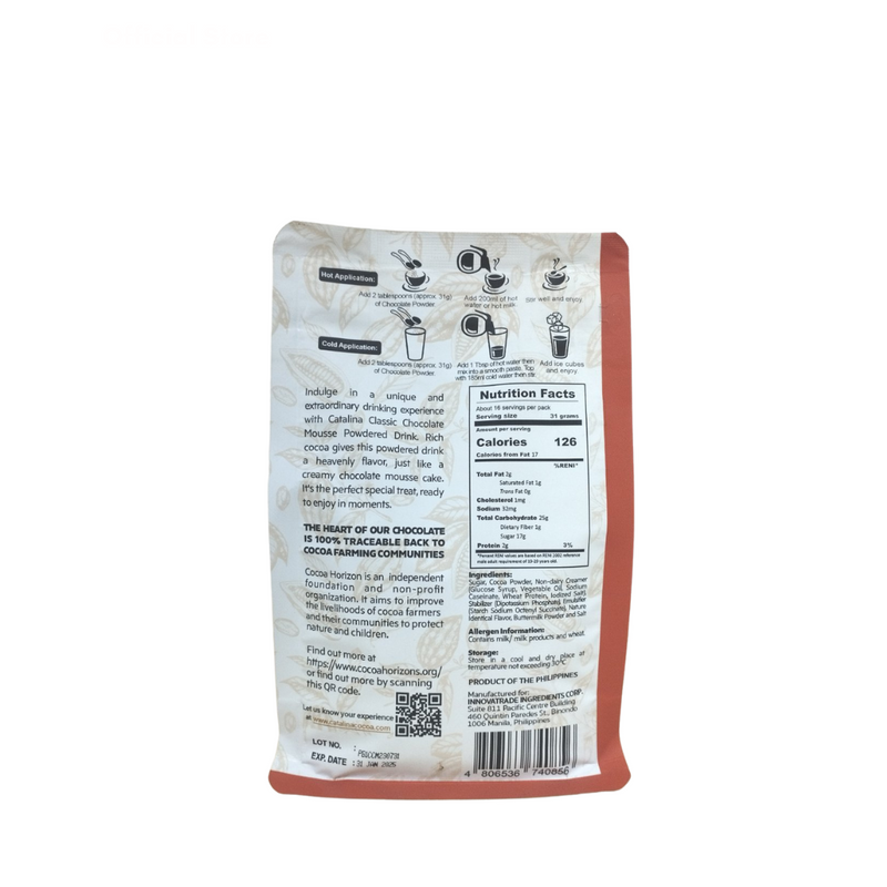 Catalina Classic Chocolate Mousse Powdered Drink 500g