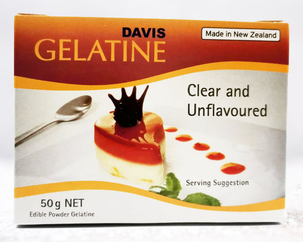 Davis Gelatine Powder: Pure & Unflavored - 50g