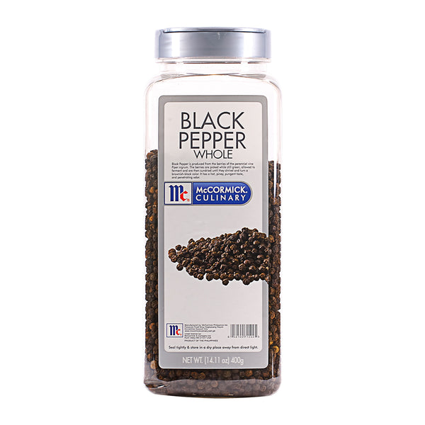 McCormick Black Pepper Whole - 400g PET