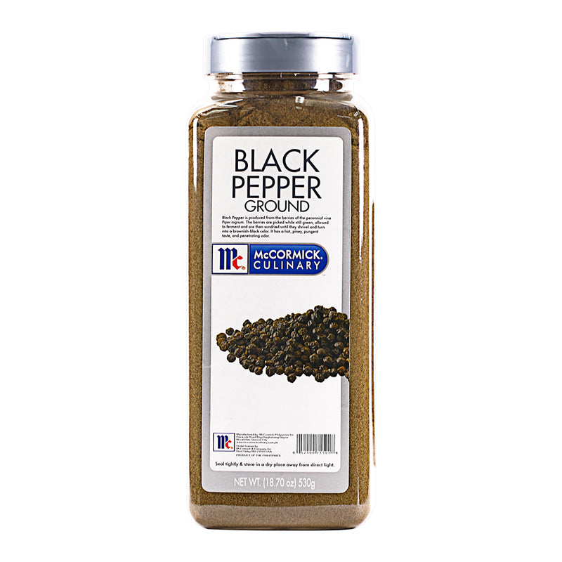 McCormick Black Pepper Ground - 530g PET