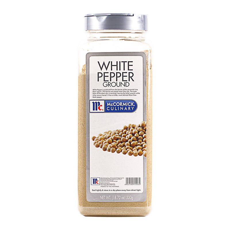 McCormick White Pepper Ground - 530g PET