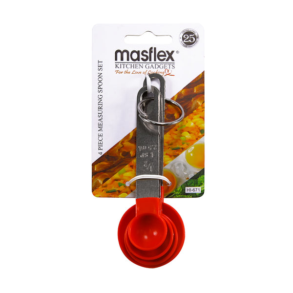 Masflex 4-Piece Measuring Spoon Set